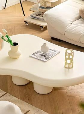 y法式A-114约云朵茶几家用客厅轻奢异形桌现小户型简代黑色m茶桌