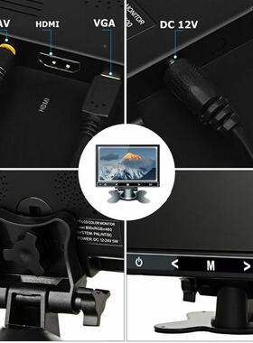 7ichHDAC-7003CMIMonitor102n4x6001080P7寸HDMI示器VGA电显脑显