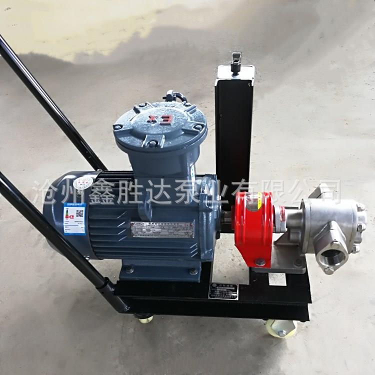 一寸动口径KCB车机械密封不锈钢齿600轮泵式便携移小推齿轮泵
