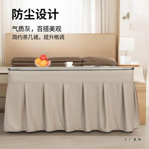 值魔术贴合电炉罩露桌面烤火罩皮革加高茶几电取暖F99686T8烤火颜