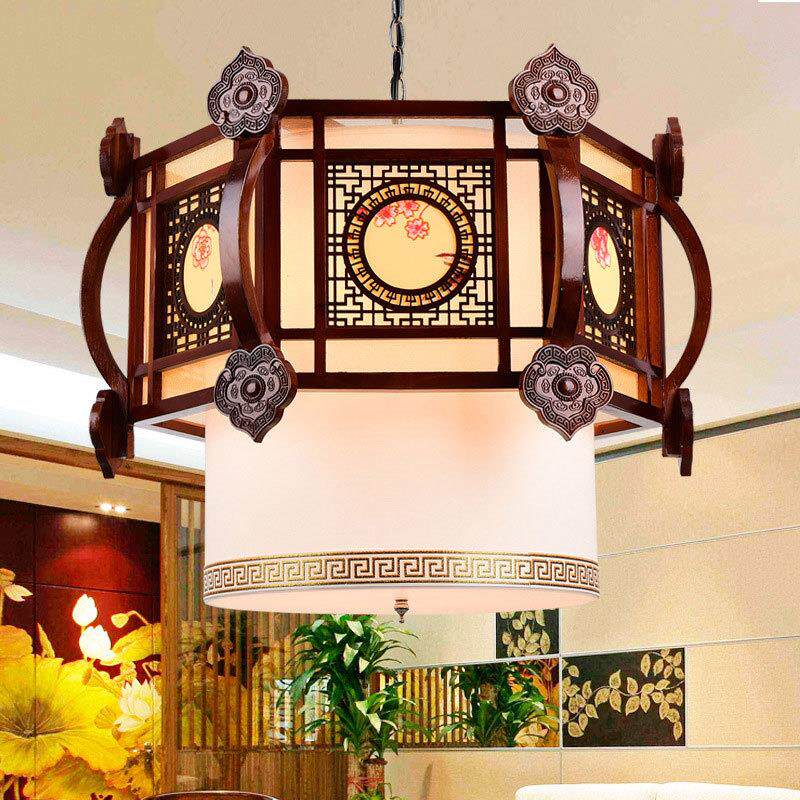 新中式吊灯 如意实木古典餐馆阳台茶楼酒店客厅包厢工程吊灯