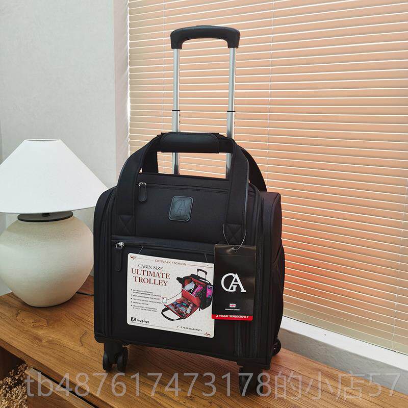正品出口16寸登机手超提箱行李箱万向轮短途轻杆防泼牛津布拉小型