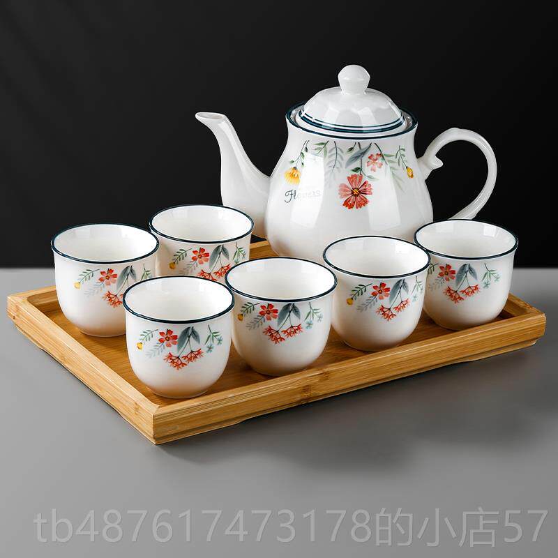 正品陶瓷茶具套装家整套泡茶壶茶杯茶盘客厅茶组合夫中式简用约功