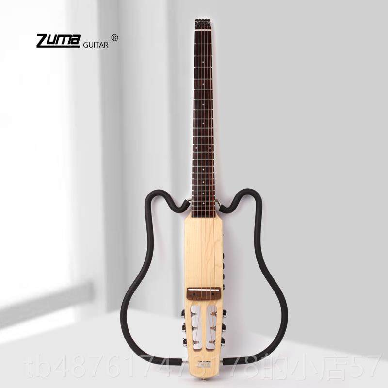 正品祖玛ZUM箱A折叠谣静音吉他电入初学门便携旅行民古典无头木吉