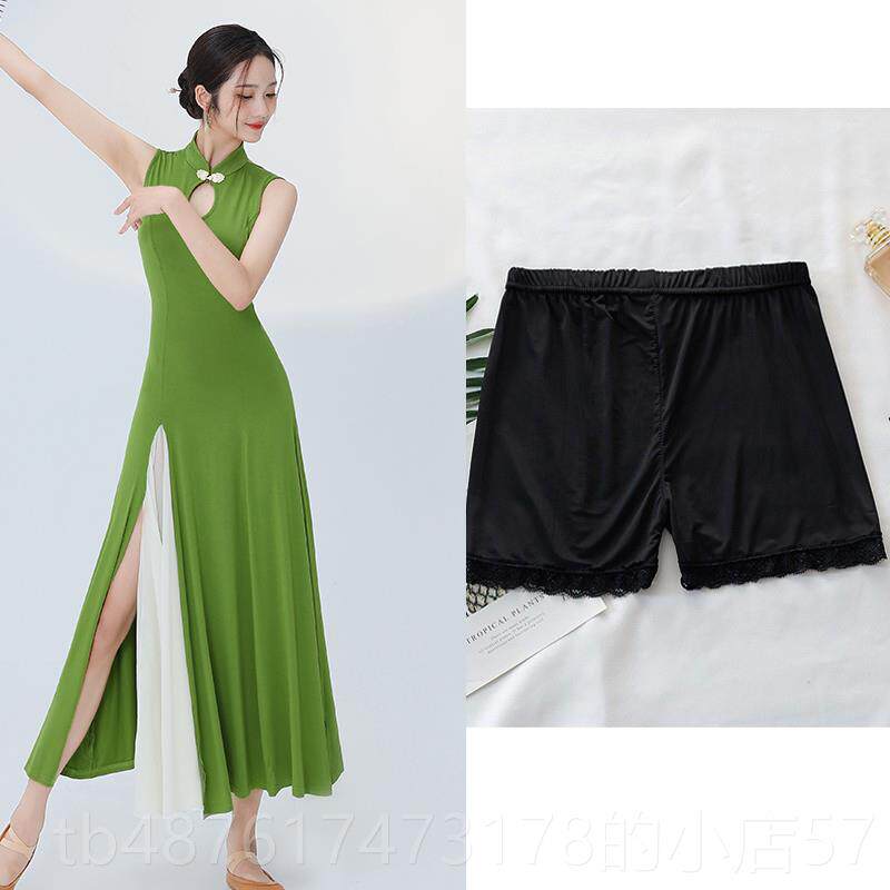 正品现代古典舞蹈服舞跳舞专民用弹力国练功服复古族风旗袍演出中