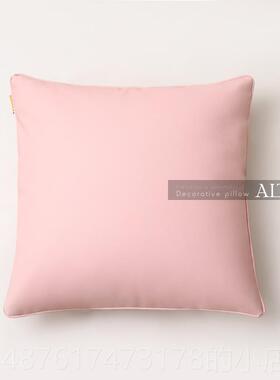 正品2不02新款橙色皮质抱枕套含芯沙5发客厅靠垫靠枕背轻奢高级感