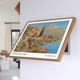 风景名画电表箱装饰画客厅现代艺术轻奢莫奈电闸盒油画配电箱挂画