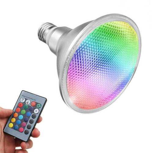 厂家直销 led par38 30W RGB  带遥控 E27 85-265V 122X130MM 射