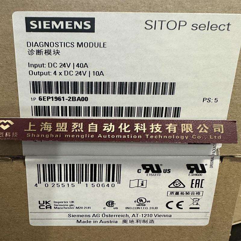 IP 6EP1961-2BA00/11/21/31/41/51/61 SITOP选择 诊断模块 4 通道