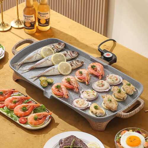 烧烤炉家用电烤炉韩式烤肉盘电烤盘烤肉锅麦饭石板多功能电烤炉