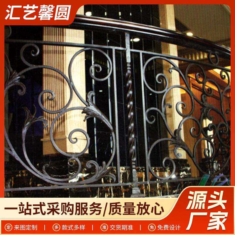 新中式楼梯扶手可供应旋转直线扶手美观坚固实木红橡扶手楼梯配件