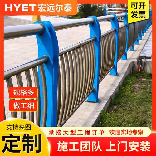 304不锈钢复合管护栏复合管护栏 河道景区隔离不锈钢复合管栏杆