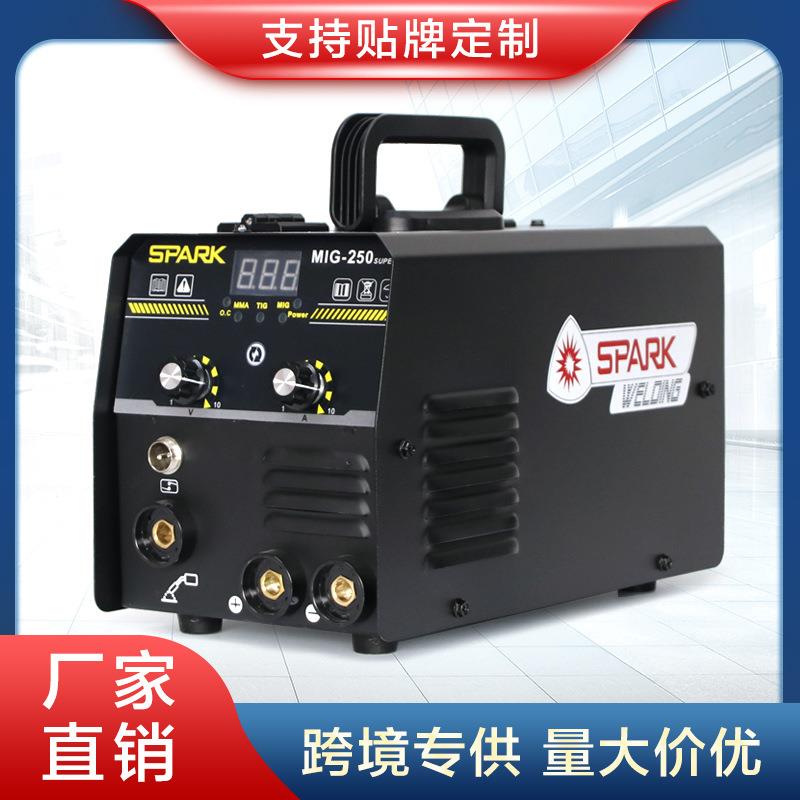 跨境搜SPARK多功能无气二保焊机三用家用220v小型气保二保电焊机