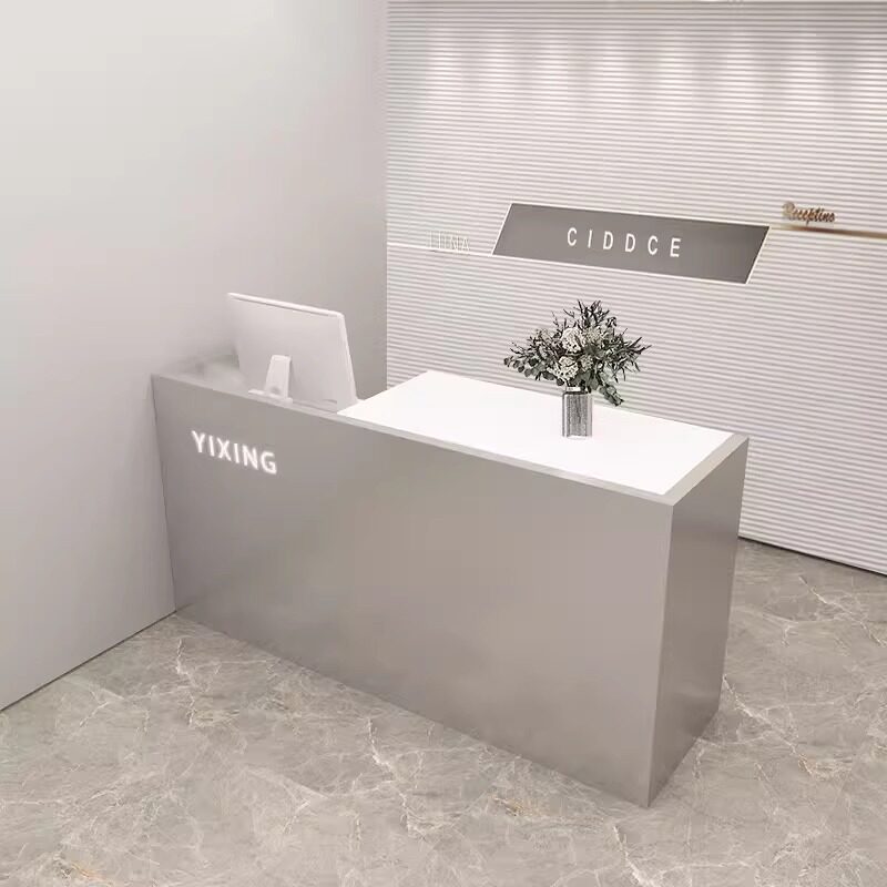 简约现代不锈钢服装店女装店吧台美发店零食店柜台小型店铺收银台
