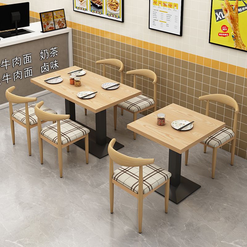 餐饮快餐桌椅组合奶茶小吃餐厅快餐饮品甜品店桌子商用经济实惠型