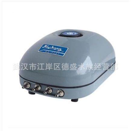 日胜RS-9801 8801鱼缸冲氧泵10W静音增氧泵可调式大小气泵四头孔