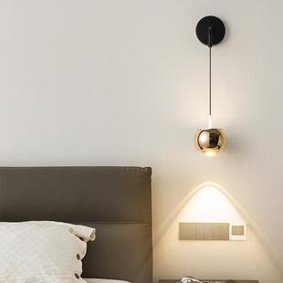 可触摸12226开关床头壁室灯感现代约玄关创意圆球卧简宿LE民D灯具