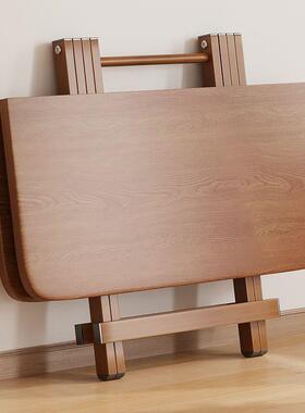 市折叠桌餐家用小户型出租房可吃饭圆桌便携XJV桌式夜方桌户外手