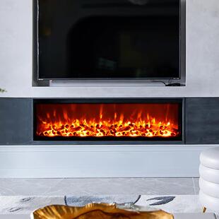 壁炉炉芯子壁炉装饰电电PPG壁炉取暖家用嵌入式壁仿火真电壁炉