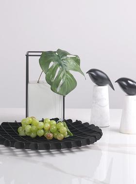 简约楼象黑色小胖鸟摆件托盘售54566处抽样板间书房家具居软装饰