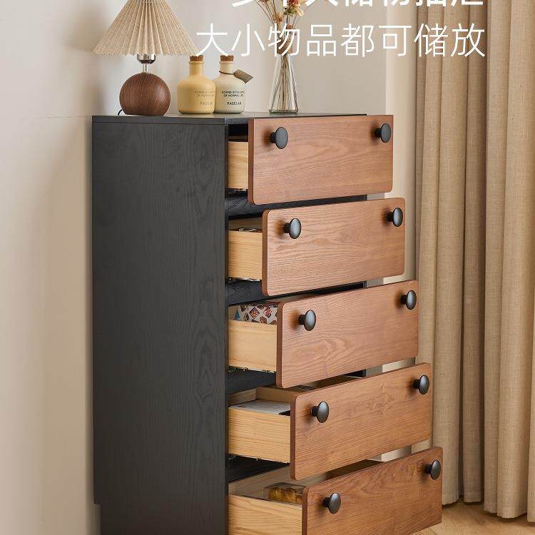 Nook7th中屉古风实木五斗F99J5J67柜床收纳置物尾储物客厅复/古抽
