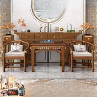 新907中式紫檀神台金中堂桌桌子客厅供中堂条桌供六件套实木台佛
