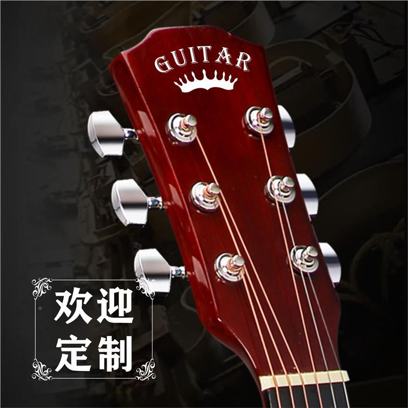 38寸吉他木民谣吉他初习学者学生练琴吉他Fol38寸圆桶guita小kr
