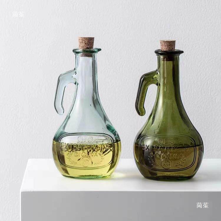 EW3色㊣壶西班牙10044466VM玻璃N油壶密封软木塞调料酱油醋S橄榄
