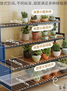 架置物架阳台花子客厅架地式可移花动新XJV款户外落多层多肉花盆