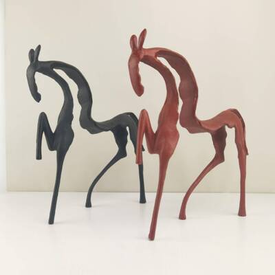 现代简约抽公象招财马家居售楼部摆客厅004玄关柜电柜视办室卧室