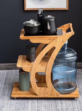 动架茶车家用小茶台全自动功多能茶桌ABQ茶水柜移茶水边柜烧水泡