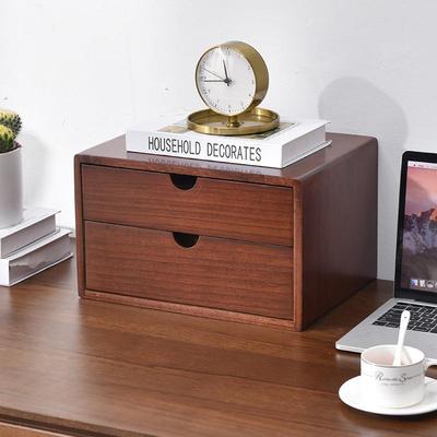 ⇙室实木桌面收纳盒抽多层桌上SLQ收纳柜办屉公杂物文件学生储式物