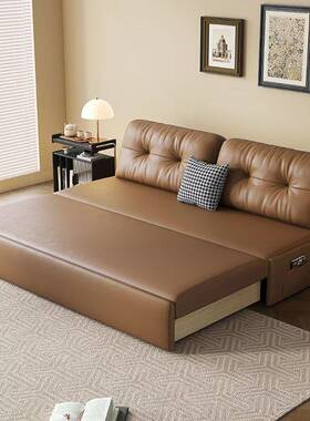 猫发沙抓皮可折叠发床两SYE用小户客厅阳台多型功能午睡沙床