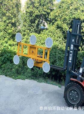 热叉车用属具真专空吸盘吊具电动款玻销璃吸吊机搬运机械YOF手翻