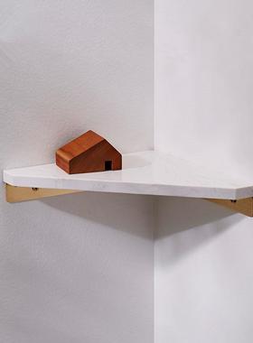 ?免打壁孔卫生浴室洗漱台置物架大理石三68624角架厕挂厨所房收纳