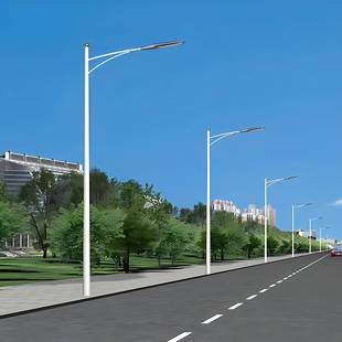 单LED路市政照路灯5 1APU5米灯杆可做高低双明臂臂路灯