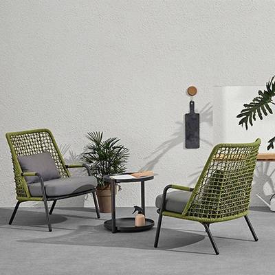 台藤编桌椅庭露院天代阳设计师现家具C000013户外花园藤编沙发