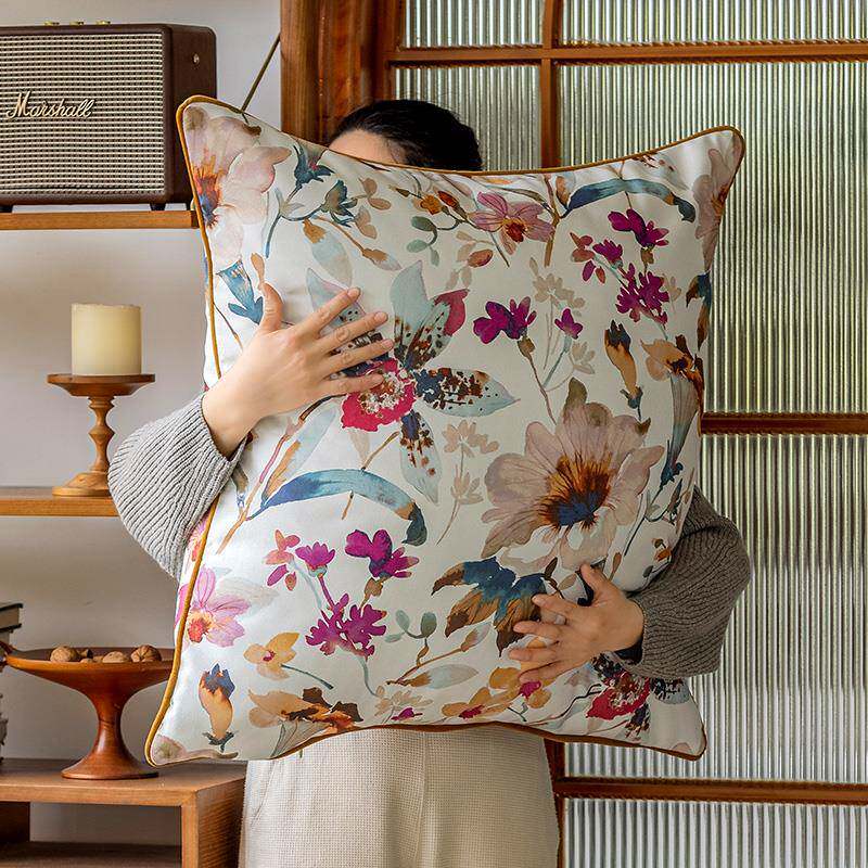 2025新款网红大抱枕美式轻奢高级感靠枕护腰沙发靠垫60x60枕套芯