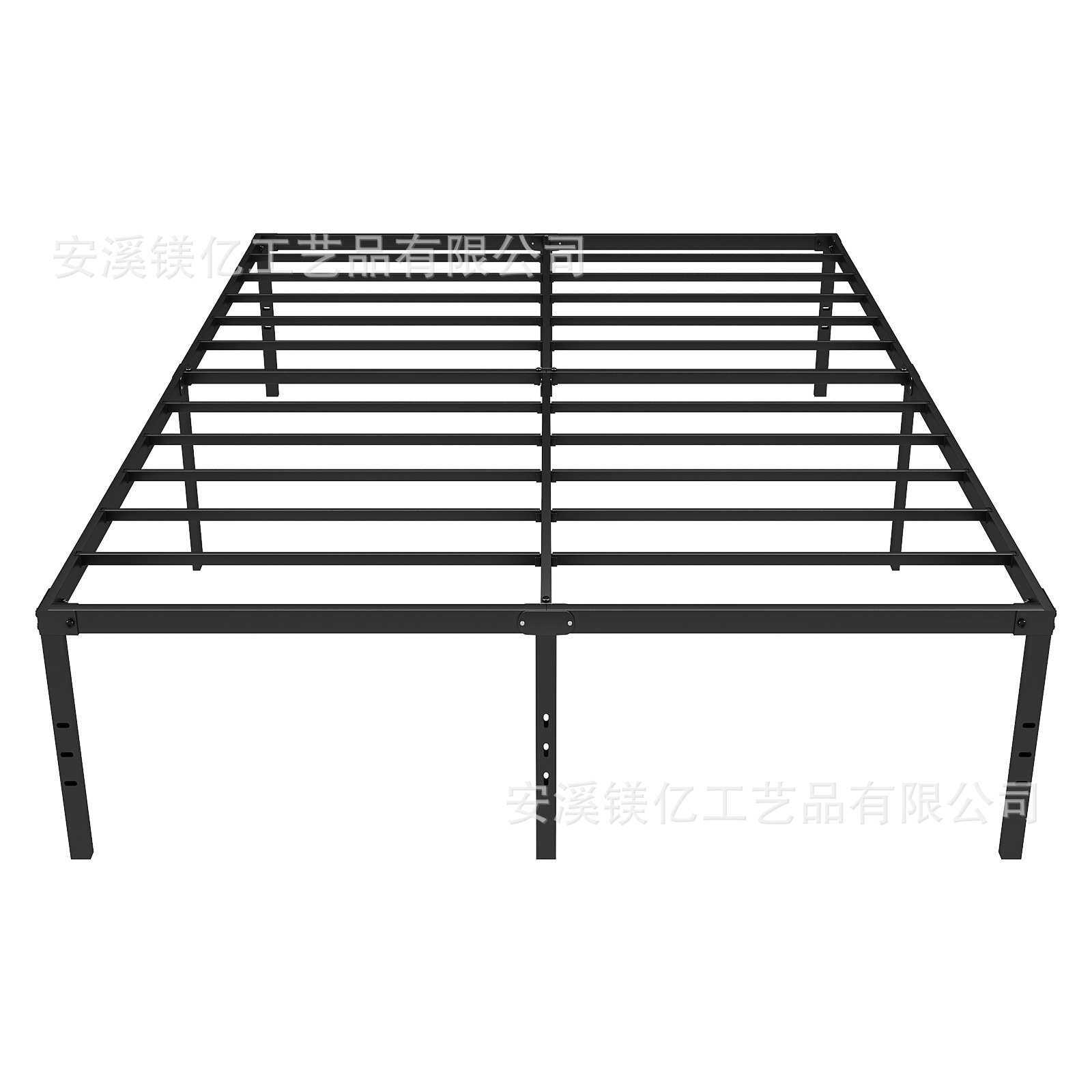跨境平板床批量现货可拆装铁艺床架双折金属平台床家具床