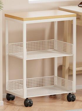 新打印机置物架办公桌收纳架子桌边置柜品落地放可移动轮书RLQ带