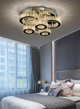 水灯晶客厅灯2021新款圆形吸顶54231灯简约现代性餐温馨厅卧室个