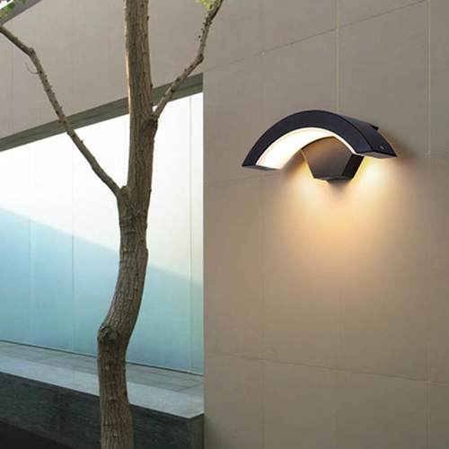 户外壁灯感ZZ-BD201应防水大庭外院室阳台门口门前现代简约led扇