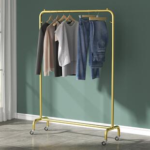 衣架子家用衣架落地简架易凉服衣杆摆摊龙挂门架客厅网红ESZ衣帽