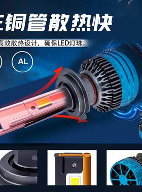 DGLS功率30车0W0高30000LM前照L20灯广东三铜管357芯片汽LED灯泡