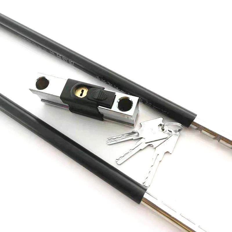 通超长加长特长型玻DCB锁璃门锁三门冰箱开叉铲车免钥匙上双锁