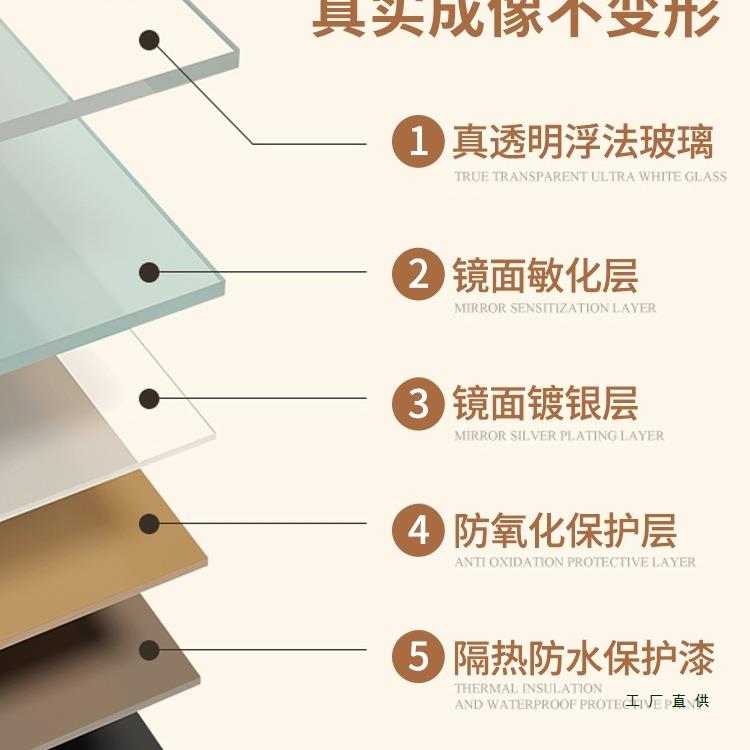 镜子全身衣镜可移动地镜家用装店试镜网红拍照落穿衣镜服显瘦985