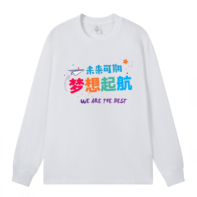 班服定制logot恤高考初中考毕业学生长袖运动会工作服直喷文化衫
