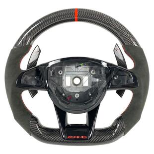 适用于奔驰W205CLA45AMGC63C43E63E53级ECLS级GLEGLC方向盘碳纤维