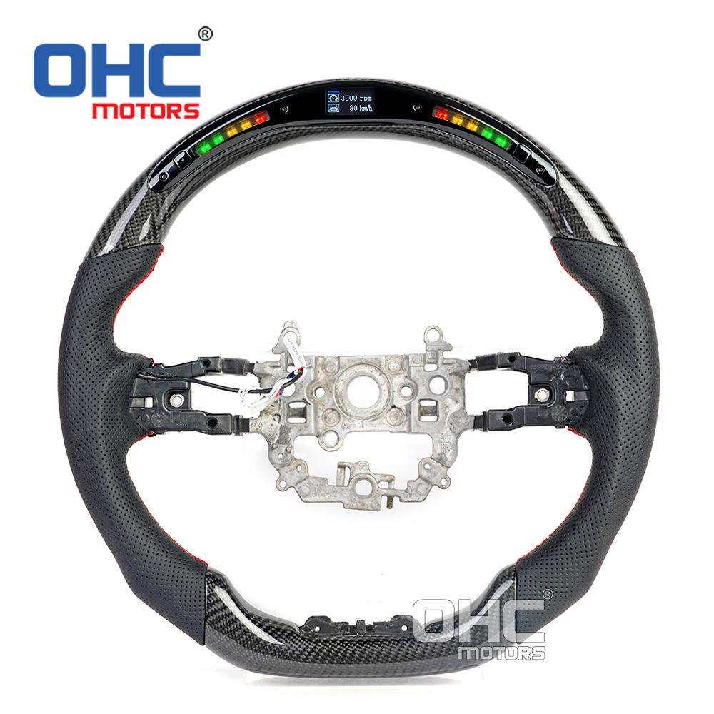 适用于本田思域11代 LED 碳纤维汽车方向盘改装专用Honda civics