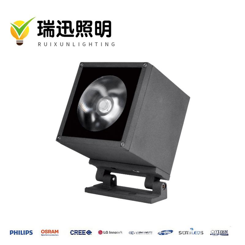 厂家直销15W25W45W户外防水LED魔方投光灯 建筑方形COB灯杯投射灯